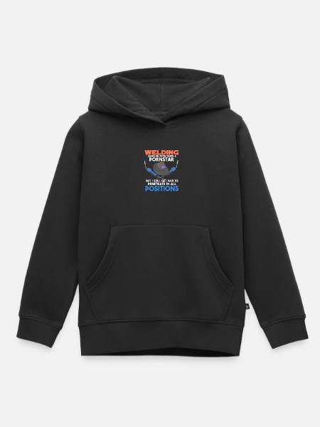 Welding Saved Me - Kinder Premium Organic Hoodie - Schwarz