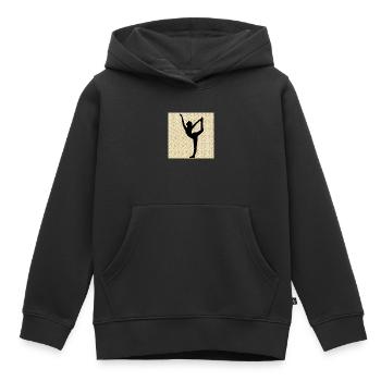 Dancer - Kids Premium Organic Hoodie - black - Front - AI Model Kid Male (0cm)