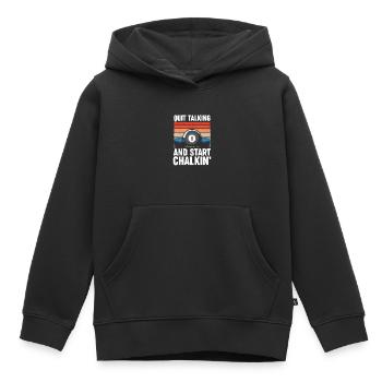 Billard Billard Billards Cadeaux - Sweat Premium à capuche enfant bio - noir - Devant - AI Model Kid Male (0cm)