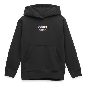 hands_across_copy - Kids Premium Organic Hoodie - black - Front - AI Model Kid Male (0cm)