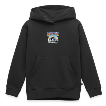 Greasy Rider - Kids Premium Organic Hoodie - black - Front - AI Model Kid Male (0cm)