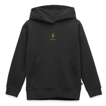 Nature nature lover - Kids Premium Organic Hoodie - black - Front - AI Model Kid Male (0cm)