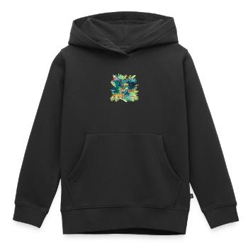 Südamerika Dschungellicht - Kinder Premium Organic Hoodie - Schwarz - Vorne - AI Model Kid Male (0cm)