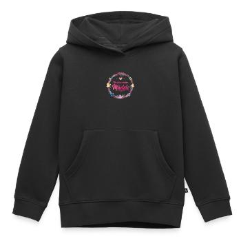 nie ohne meine maedels blumen - Kinder Premium Organic Hoodie - Schwarz - Vorne - AI Model Kid Male (0cm)