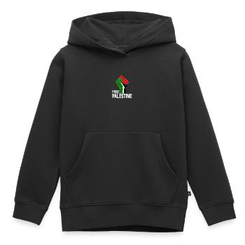 Freies Palästina - Kinder Premium Organic Hoodie - Schwarz - Vorne - AI Model Kid Male (0cm)