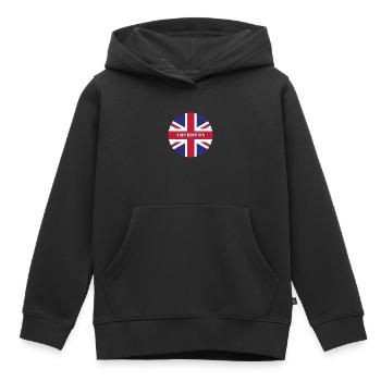 Aberdeen - Sweat Premium à capuche enfant bio - noir - Devant - AI Model Kid Male (0cm)