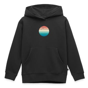 Sunset II - Kinder Premium Organic Hoodie - Schwarz - Vorne - AI Model Kid Male (0cm)