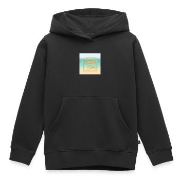 SUMMER TIME, the time of summer - Kids Premium Organic Hoodie - black - Front - AI Model Kid Male (0cm)