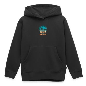 Das Leben ist besser am Strand - Kinder Premium Organic Hoodie - Schwarz - Vorne - AI Model Kid Male (0cm)