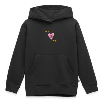 SELBSTLIEBE - Kinder Premium Organic Hoodie - Schwarz - Vorne - AI Model Kid Male (0cm)