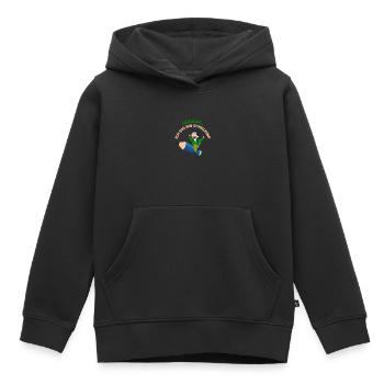Hurray I'm a schoolchild Back to school School - Kids Premium Organic Hoodie - black - Front - AI Model Kid Male (0cm)