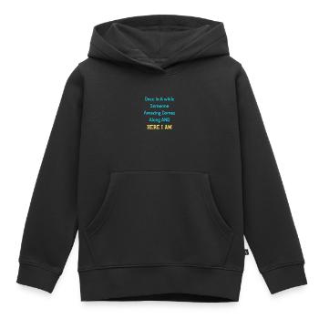 Drôle Citations sarcastiques humoristiques Citations drôles - Sweat Premium à capuche enfant bio - noir - Devant - AI Model Kid Male (0cm)