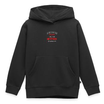 Je ne suis pas parfait mais je suis diététicien - Sweat Premium à capuche enfant bio - noir - Devant - AI Model Kid Male (0cm)