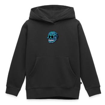 Calavera : Hôtels - Sweat Premium à capuche enfant bio - noir - Devant - AI Model Kid Male (0cm)
