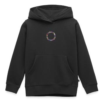 Diamant Kreis - Kinder Premium Organic Hoodie - Schwarz - Vorne - AI Model Kid Male (0cm)