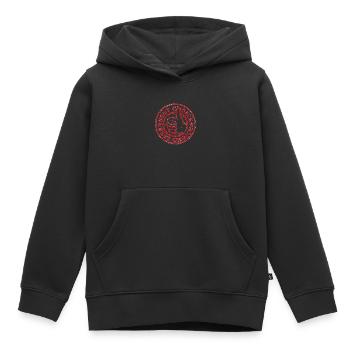 Meilleur choix - Sweat Premium à capuche enfant bio - noir - Devant - AI Model Kid Male (0cm)