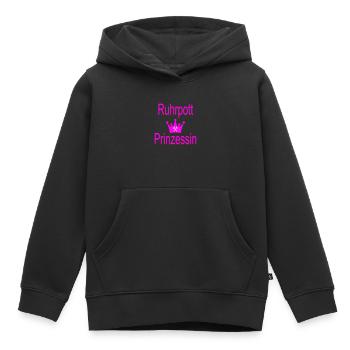 Ruhrpott Prinzessin - Kinder Premium Organic Hoodie - Schwarz - Vorne - AI Model Kid Male (0cm)
