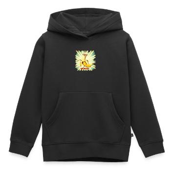 Bananen Pokal - Kinder Premium Organic Hoodie - Schwarz - Vorne - AI Model Kid Male (0cm)