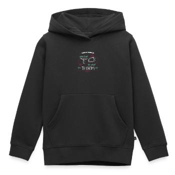 Books Editor Blog Bday Cool Birthday Blagues Châssis - Sweat Premium à capuche enfant bio - noir - Devant - AI Model Kid Male (0cm)