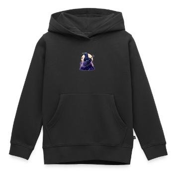 Corbeau de roche - Sweat Premium à capuche enfant bio - noir - Devant - AI Model Kid Male (0cm)