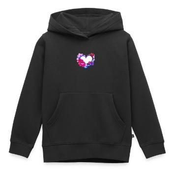 Muttertag Hochzeit Valentinstag Liebe Verlobung - Kinder Premium Organic Hoodie - Schwarz - Vorne - AI Model Kid Male (0cm)