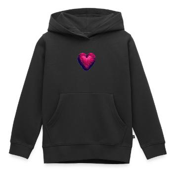 Wedding Love Valentine's Day Mother's Day Engagement - Kids Premium Organic Hoodie - black - Front - AI Model Kid Male (0cm)