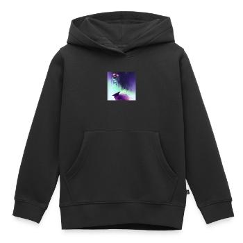 Créatures fantastiques - Sweat Premium à capuche enfant bio - noir - Devant - AI Model Kid Male (0cm)