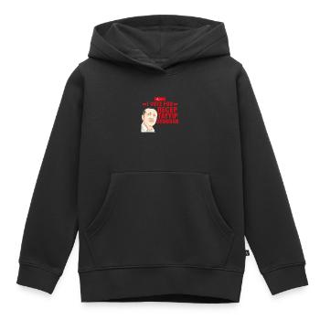 Ich stimme für Recep Tayyip Erdogan - Kinder Premium Organic Hoodie - Schwarz - Vorne - AI Model Kid Male (0cm)