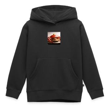 un citoyen à l’ de crabe - Sweat Premium à capuche enfant bio - noir - Devant - AI Model Kid Male (0cm)