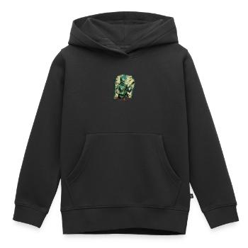 Zombie mit Rockgitarre - Kinder Premium Organic Hoodie - Schwarz - Vorne - AI Model Kid Male (0cm)