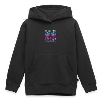 Remise des diplômes de la classe 2024 Fête de remise des diplômes du lycée - Sweat Premium à capuche enfant bio - noir - Devant - AI Model Kid Male (0cm)