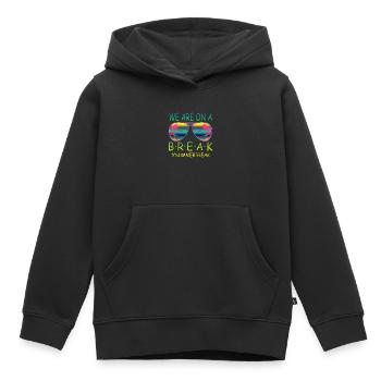 Remise des diplômes de la classe 2024 Fête de remise des diplômes du lycée - Sweat Premium à capuche enfant bio - noir - Devant - AI Model Kid Male (0cm)