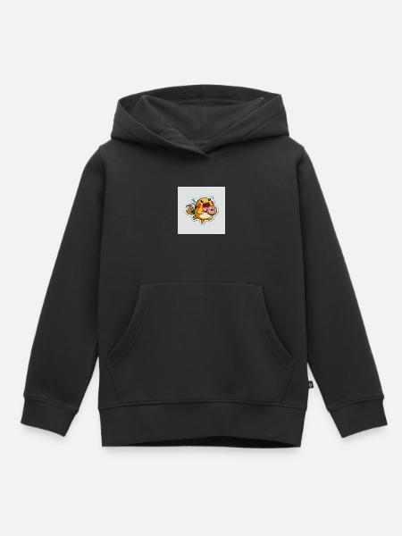 Der elektrische Donut-Liebhaber - Kinder Premium Organic Hoodie - Schwarz