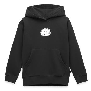Igel Wald Stachelig Tier - Kinder Premium Organic Hoodie - Schwarz - Vorne - AI Model Kid Male (0cm)