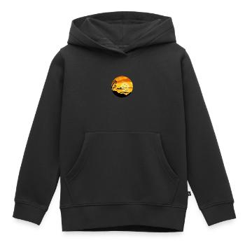 Meilleure relaxation - Sweat Premium à capuche enfant bio - noir - Devant - AI Model Kid Male (0cm)