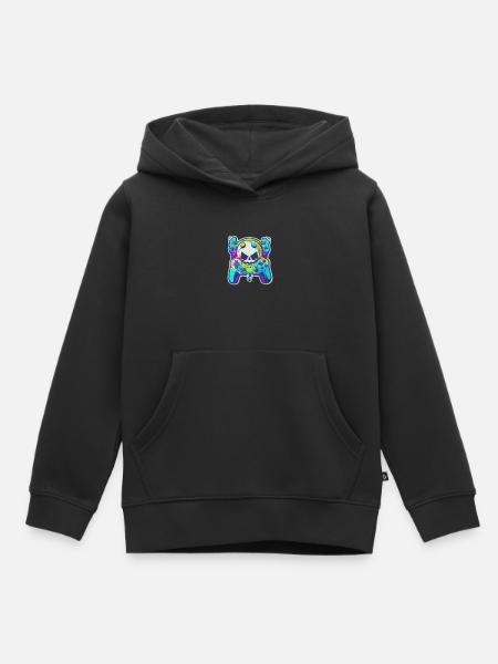 Skullhead Controller - Kinder Premium Organic Hoodie - Schwarz