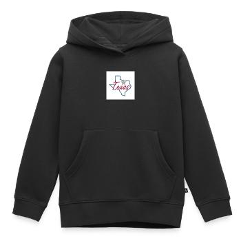 Karte von Texas - Kinder Premium Organic Hoodie - Schwarz - Vorne - AI Model Kid Male (0cm)