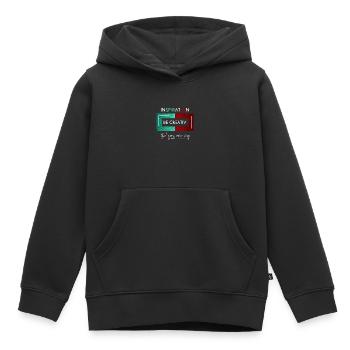Inspiration Soyez créatif - Sweat Premium à capuche enfant bio - noir - Devant - AI Model Kid Male (0cm)