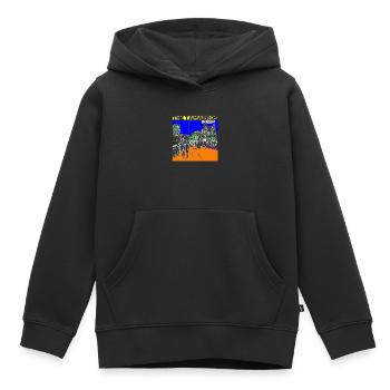 Bozen - Kinder Premium Organic Hoodie - Schwarz - Vorne - AI Model Kid Male (0cm)