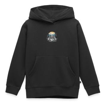 Chess Forest - Kids Premium Organic Hoodie - black - Front - AI Model Kid Male (0cm)