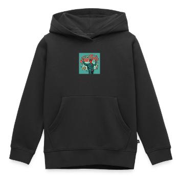 Rêves 3D - Sweat Premium à capuche enfant bio - noir - Devant - AI Model Kid Male (0cm)