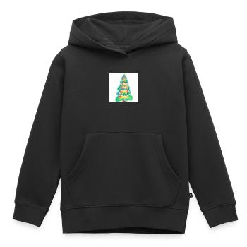 Weihnachtsbaum Tannenbaum - Kinder Premium Organic Hoodie - Schwarz - Vorne - AI Model Kid Male (0cm)