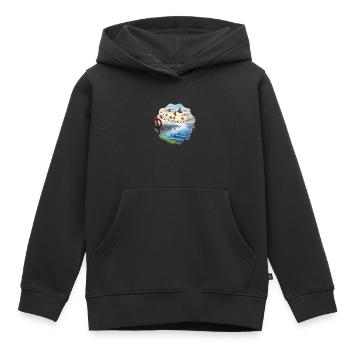 Oiseaux - Sweat Premium à capuche enfant bio - noir - Devant - AI Model Kid Male (0cm)