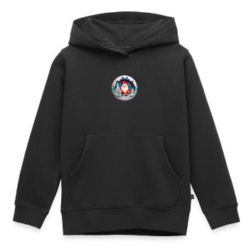 Santa Claus Kugel - Kinder Premium Organic Hoodie - Schwarz - Vorne - AI Model Kid Male (0cm)