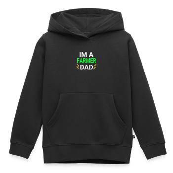 Bauer - Kinder Premium Organic Hoodie - Schwarz - Vorne - AI Model Kid Male (0cm)