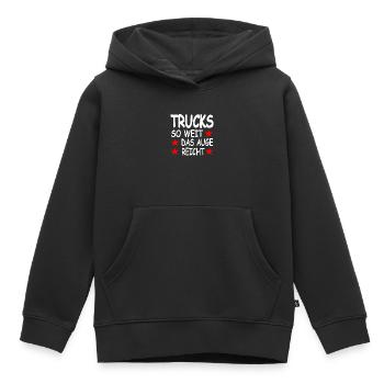 Truck - Kinder Premium Organic Hoodie - Schwarz - Vorne - AI Model Kid Male (0cm)