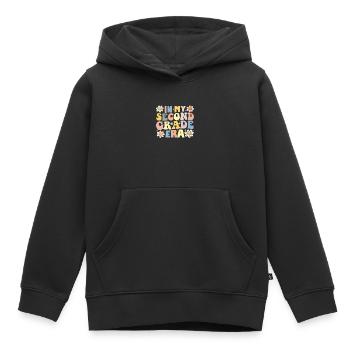 Lehrerin Schülerin 2. Klasse in meiner zweiten Klasse Ära - Kinder Premium Organic Hoodie - Schwarz - Vorne - AI Model Kid Male (0cm)