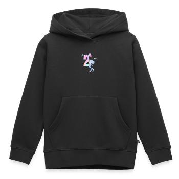 Meerjungfrau zum 2. Jahrestag - Kinder Premium Organic Hoodie - Schwarz - Vorne - AI Model Kid Male (0cm)