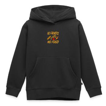Bauer - Kinder Premium Organic Hoodie - Schwarz - Vorne - AI Model Kid Male (0cm)