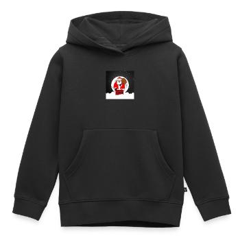 Weihnachtsmann unter Vollmond - Kinder Premium Organic Hoodie - Schwarz - Vorne - AI Model Kid Male (0cm)